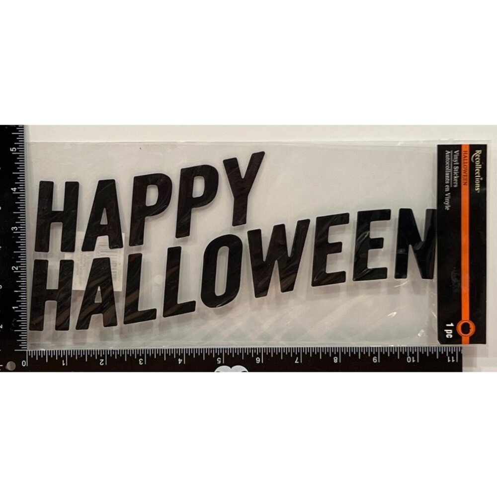 Happy Halloween Vinyl Stickers By Recollections For Crafts & Decor 430427